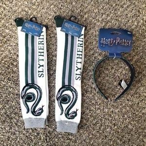 Harry Potter Slytherin Socks & Handband Set